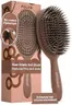 FRAMAR Brosse en Poils de Sanglier Souple - Brosse en Poils de Sanglier pour Femmes, Brosse en Poils de Sanglier pour Cheveux Fins, Brosse en Poils de Sanglier pour Femmes – Chocolate Polish