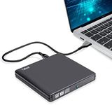 External CD DVD Drive, Slim Portabl