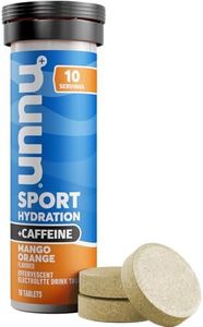 Nuun Sport + Caffeine: Electrolyte Drink Tablets, Mango Orange, 1 Tube (10 Servings)