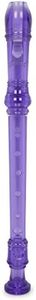 JUAREZ JRF100PP Claró Descant German Style 8 Holes Soprano Recorder Flute with Cleaning Rod Suitable for School Ensembles | Home Practice | Music Classes | Gift, Purple with Cleaning Rod & Case