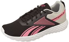 Reebok Women Synthetic/Textile Super Connect W Running Shoes Black/Astro Pink/LGH Solid Grey UK-4