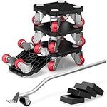 Ronlap Furniture Movers, Furniture Dollies Moving Dolly 4 Wheels Heavy Duty, Furniture Lifter Mover Tool Set for Moving Equipment Heavy Furniture Appliance Refrigerator Sofa, 300KG Capacity, Black