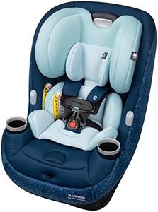 Maxi-Cosi Pria Max All-in-One Convertible Car Seat, Rear Facing Car Seat (4-40 lbs), Forward Facing Car Seat (22-65 lbs), High Back Booster Seat (40-100 lbs), Pure COSI, Tetra Blue