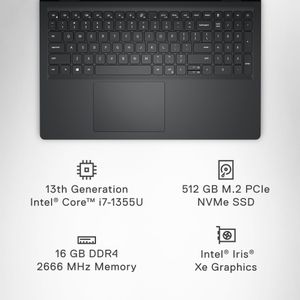 Dell Inspiron 15 Laptop – FHD, Intel i7, 16GB RAM, 512GB SSD