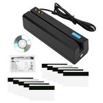 BORDSTRACT MSR605X Magnetic Stripe Reader, LED Indicator Magstripe Writer 3 Track Card Writer USB Card Encoder Suitable for Various Environments