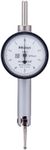 Mitutoyo 513-504 Pocket Type Dial Test Indicator, Basic Set, Horizontal Type, 0.375" Stem Dia., White Dial, 0-5-0 Reading, 1.3" Dial Dia., 0-0.01" Range, 0.0001" Graduation, Plus /-0.0002" Accuracy