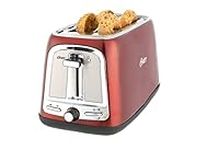 Oster 4-Slice Long Slot Toaster with Advanced Toast Technology, Candy Apple Red