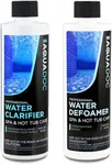 AquaDoc Spa Clarifier & Spa Defoamer Hot Tub Chemical Kit - Includes 16oz Water Clarifier & 16oz Anti-Foam for Hot Tubs