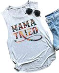 Mama Tried Tank Tops Women Mother's Day Tank Tops Funny Country Music Tank Tops Summer Sleeveless Shirts (Light Grey, L)