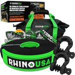 Rhino USA Heavy-Duty Recovery Gear Combos Off-Road Truck Vehicle Recovery, Best Offroad Towing Accessories - Backed for Life (30' Strap + Shackles)