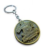 Keychain Compatible with Royal Enfield Bullet Key Chain for Bike | Metal Keychain for Bike (Bronze Metal Bullet Spinning)