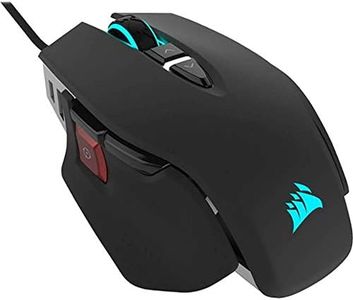 Corsair M65 RGB Elite – Wired FPS and MOBA Gaming Mouse – Adjustable Weight and Balance – Durable Aluminum Frame – 18,000 DPI Optical Sensor, Black