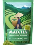 NaturaleBio Japanese Organic Matcha Green Tea Powder - Culinary Grade - 100 gr. Tea Produced in Japan, Uji, Kyoto. Use for Cooking, Baking, Smoothie Making and with Milk. Vegan & Vegetarian Friendly