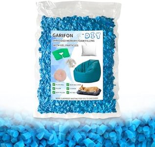 5lbs Bean Bag Filler, Pillow Filler Stuffing, Bean Bag Filling, Shredded Memory Foam Filling, Punching Bag Filler, Foam Refill for Pouf/Ottoman Stuffing/Boxing Bag,Added Gel Particles