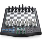 LEAFITOYS Electronic Chess Board - Interactive Strategy & Voice Teaching System - 1-2 Player - AI Smart Chess - Simple Portable Travel - LCD Display
