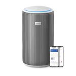 Philips Air Purifier 3200 Series - HEPA NanoProtect + Active Carbon Filter, CADR 520m³/h for 135m² Allergy sufferers, Ultra-quiet, Intelligent and Energy efficient, Silver (AC3220/10)