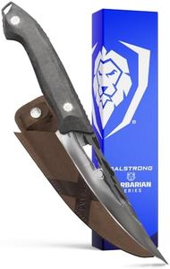 Dalstrong Curved Fillet Boning Knife 6”- Barbarian Series - Premium Swedish 14C28N High Carbon Stainless Steel - Black Brown Wood Handle Knife - Professional Fillet Knife- Sheath Included