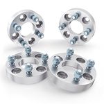 1 inch Golf Cart Wheel Spacers (4x4 Bolt Pattern, 59mm Bore, 1/2x20 Studs, Cone Seat Nuts) Compatible with Many EZ GO EZGO Club Car (Widens Track by 2 inches) 4x101.6 25mm 4pcs