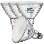 Explux Commercial-Grade LED PAR38, 120W Equivalent, 1400 Lumens, 40000 Hours, Classic Full Glass Flood Light Bulbs, Dimmable, Waterproof & Anti-Ageing, Bright White 3000K Spotlight, 4-Pack