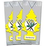 LITTLE TREES Car Air Freshener | Hanging Paper Tree for Home or Car | Vanillaroma | 3 Pack