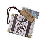 Kate Aspen Let The Journey Begin Vintage Suitcase Luggage Tag, Party Favor, Gift