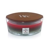 Woodwick Ellipse Scented Candle, Winter Garland Trilogy, 16oz | Up to 50 Hours Burn Time