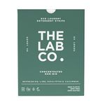 The Lab Co. Laundry Detergent Strips Sheets Eco Ultra-Concentrated Non-Bio Refreshing Fragrance Lime Eucalptus Cucumber for Hand and Machine Washing. Up to 64 Loads