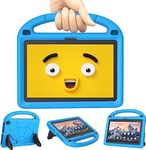 Fire HD 8 Tablet Case, Fire HD 8 Plus Tablet Case for Kids (12/10th Generation, 2022/2020 Release), Patamiyar Shockproof Handle Stand Case for Fire HD 8 Kids & Kids Pro Tablet - Blue