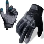 OneTigris Motorcycle Gloves, Gloves for Men with Soft Palm Pads, Touchscreen Gloves for Motorcycle Riding, Paintball, Cycling, Work, Hiking, Camping, and Climbing