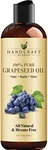 Handcraft Blends Grapeseed Oil - 8 Fl Oz - 100% Pure and Natural - Premium Grade Oil for Skin and Hair - Carrier Oil - Hair and Body Oil - Massage Oil - Cold-Pressed and Hexane-Free