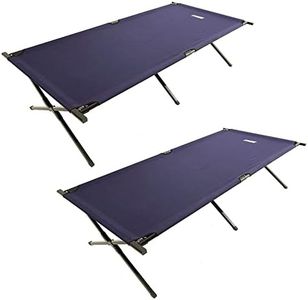 2X Adventure Kings Folding Camping Stretcher Bed Heavy Duty Steel Frame 1M Width