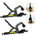 Samrira 90 Degree Corner Clamp - 2 Pack Adjustable Right Angle Clamp for Woodworking Welding Pocket Hole Drilling Quick Release Fixing Clips