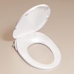 TUSHY Oasis Non-Electric Warm Water Bidet Seat (Elongated): Self-Cleaning Dual Nozzles, Adjustable Temp & Pressure (10-Min DIY Install, Soft-Close Lid, Sleek Design), Spa-Like Comfort, Platinum Knob