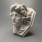 EASCHEER Greek Mythology Statue Figurine,Head of Medusa 4.13" Greek Gods Classic Sculpture for Living Room Home Shelf Décor