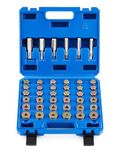 Orion Motor Tech Oil Drain Plug Repair Kit, 150 Piece Metric Oil Drain Pan Thread Repair Kit with Crush Washers Thread Taps Drain Plugs and Carry Case, Rethreading Tools in M13 M15 M17 M20 M22 Sizes