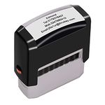 Custom Stamp,Personalized Stamp,Up to 4 Lines,Self Inking Rubber Address Stamp for Business,Home,Return or Office