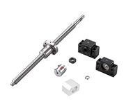 Mssoomm Ball Screw SFU2005 RM2005 20mm Length 59.06 inch / 1500mm with Metal Deflector Ball Screw Nut + BK/BF15 End Supports+ Coupler + Ball Screw Nut Housing with End Machining for CNC Machine