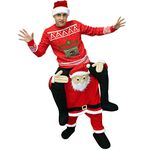 MorphCostumes Men's Piggyback Costume Adult, Santa, One Size