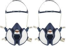3M Maintenance Free Half Mask 4251+, Reusable Respirator, FFA1P2 R D Filters, Particulate, Organic Vapour, EN 405, Multicoloured, One Size, 1 per Package