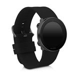 kwmobile Strap Compatible with Polar Vantage M/Grit X Strap - Replacement Silicone Watch Band - Black