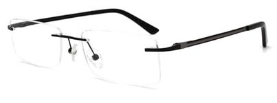 CARMIIM Classic Rimless Eyeglasses Metal Retro Clear Lens Frameless Glasses Frame Eyewear