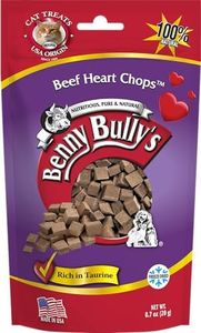 Benny Bullys Beef Heart Chops - Freeze Dried Cat Treats - 20g/ 0.7 oz (4 Pack)