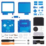IPS Ready Upgraded eXtremeRate Clear Blue Custom Replacement Housing Shell for Gameboy Advance SP GBA SP – Compatible with Both IPS & Standard LCD – Console & Screen NOT Included