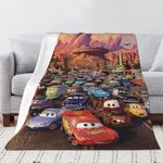 FISAPBXC Lightning Mcqueen Blankets Mcqueen Kids Throw Blanket Cute Fleece Blanket Super Soft Girls Blankets Boys Kids Bedding Cozy Micro Throw Blanket for Kids 150x100cm