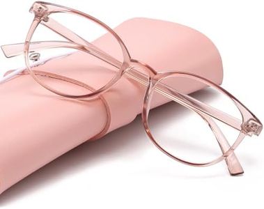 miyya Stylish Blue Light Glasses for Woman with Case - Cute Blue Light Blocking Computer Glasses - Anti Eyestrain & UV Glare