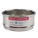 LABALPHA 180 Mesh Lab Sieves, Test Sieve #180 Mesh, 4'' Diameter, 304 Stainless Steel Wire Cloth (0.088mm)