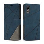 SONWO Case for Huawei P20, PU Leather Flip Wallet Case Magnetic Closure Cover Card Slots Phone Case for Huawei P20, Blue