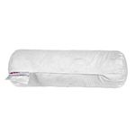 HOMESCAPES Duck Feather Bolster Cushion Pad 40 x 15 cm (16” x 6”) Inner Insert Filler with 100% Cotton Down Proof Cover Machine Washable