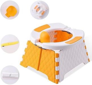 Portable Potty for Toddler Travel, Kids Travel Potty Training Chair with Travel Bag, Baby Potty Training Toilet for Outdoor and Indoor Easy to Clean(Orange) by Yszawmx, Includes 30 Replacement Bags