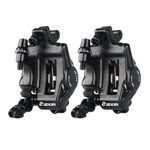 ZOOM Hydraulic Disc Brake Calipers: HB-100 MTB Bike Disc Brakes Front & Rear Caliper Set for Mountain, Road Bicycle and E-Bike-Black